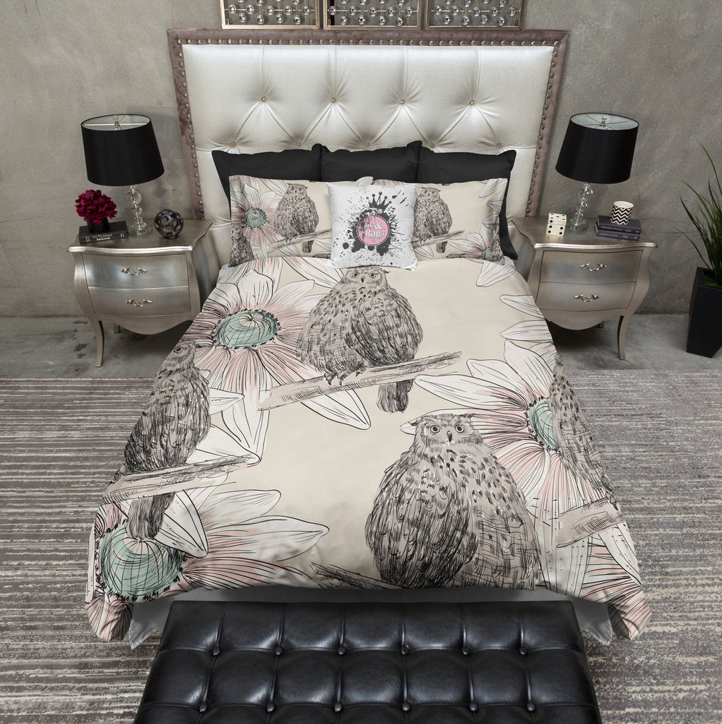 Vintage Daisy Owl Bedding Collection