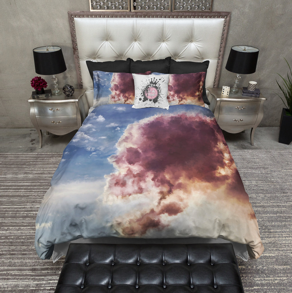 Angry Sky Skull Bedding Collection