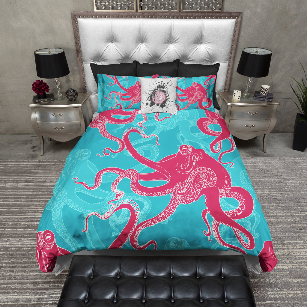 Jewel Tone Octopus Bedding Collection