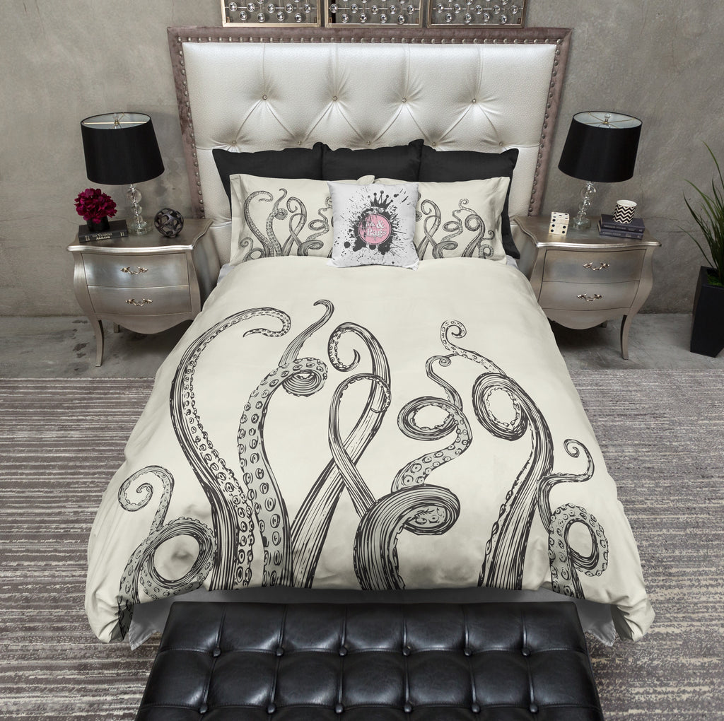 Octopus Tentacle CREAM Bedding Collection