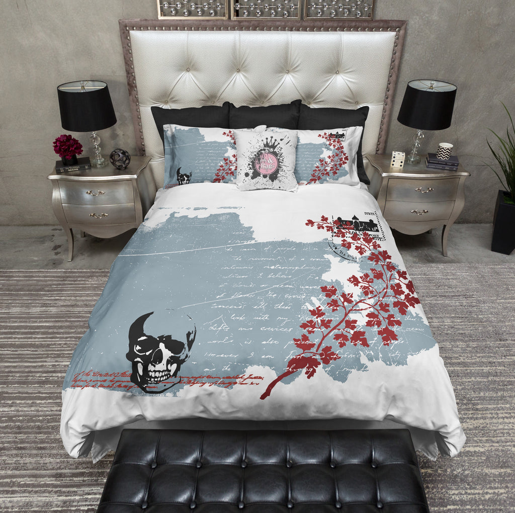 Love Letters from Beyond Skull Bedding Collection