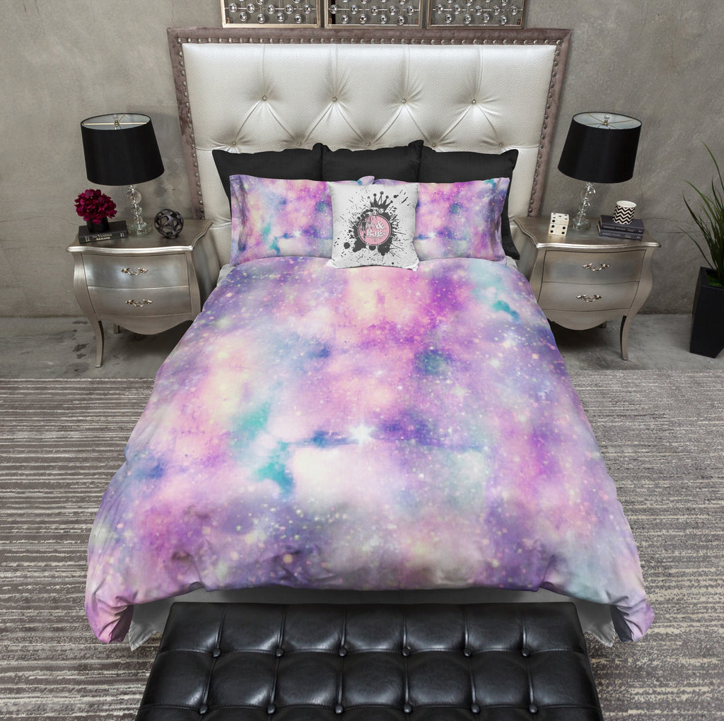 Soft Watercolor Unicorn Galaxy Bedding Collection