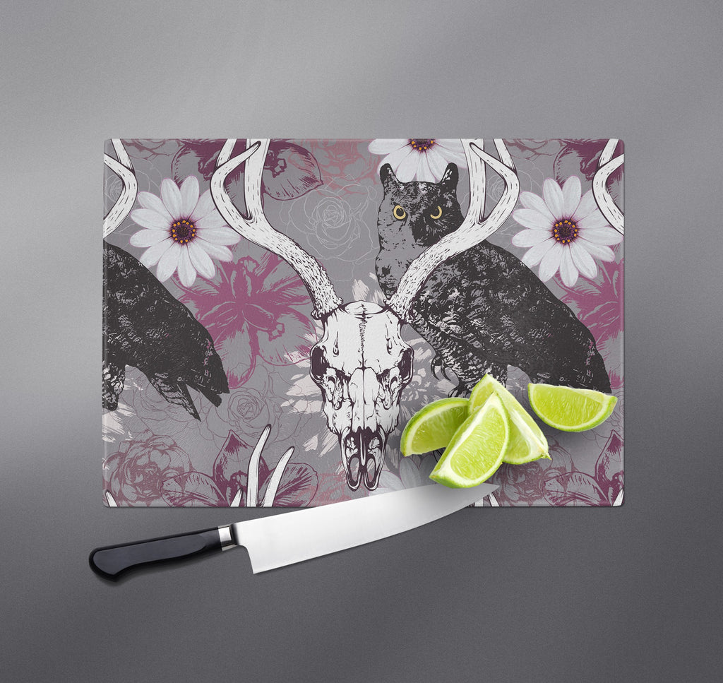 Buck Skull and Owl Cutting Boards