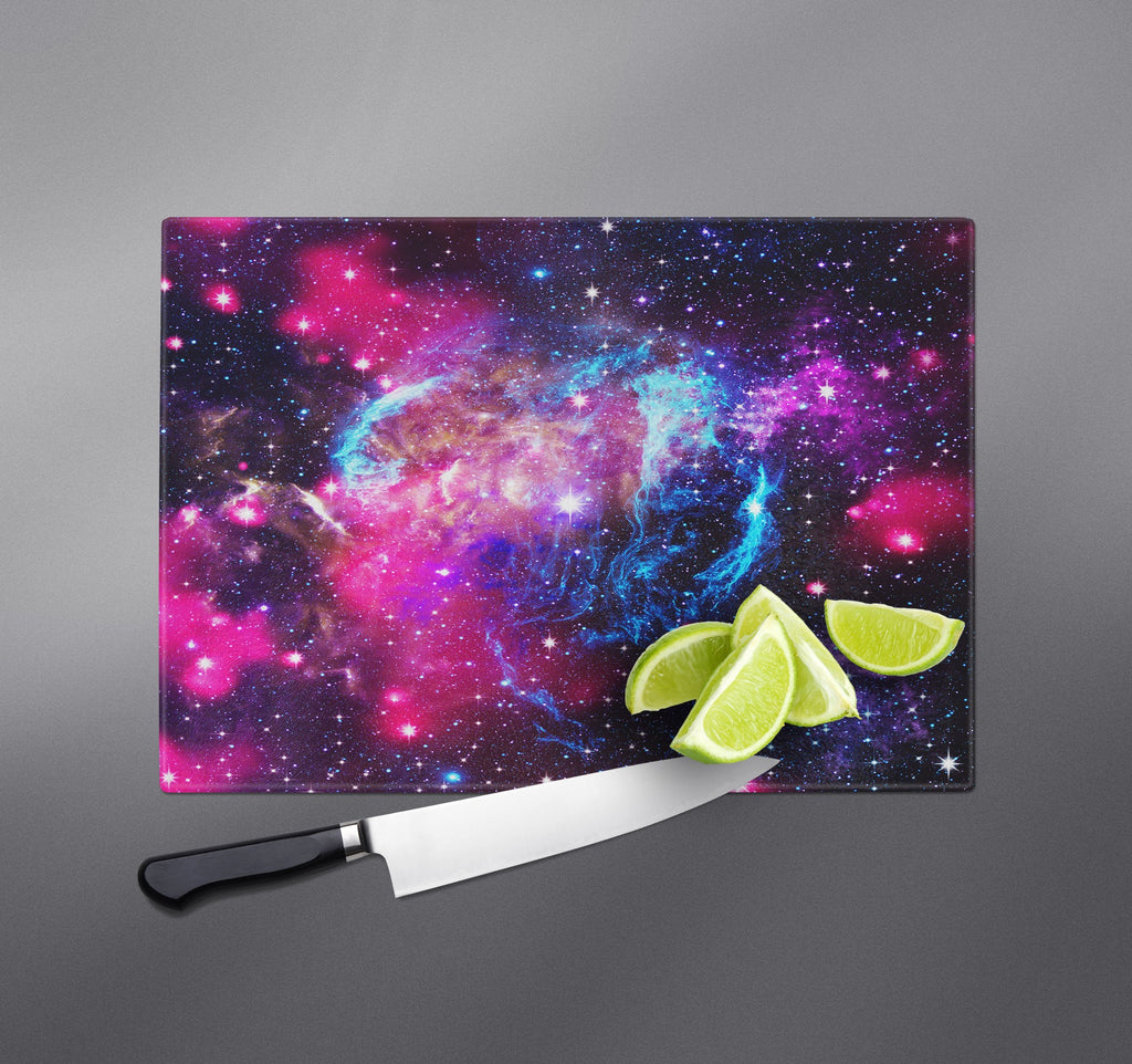 Pink and Blue Galaxy Cutting Boards