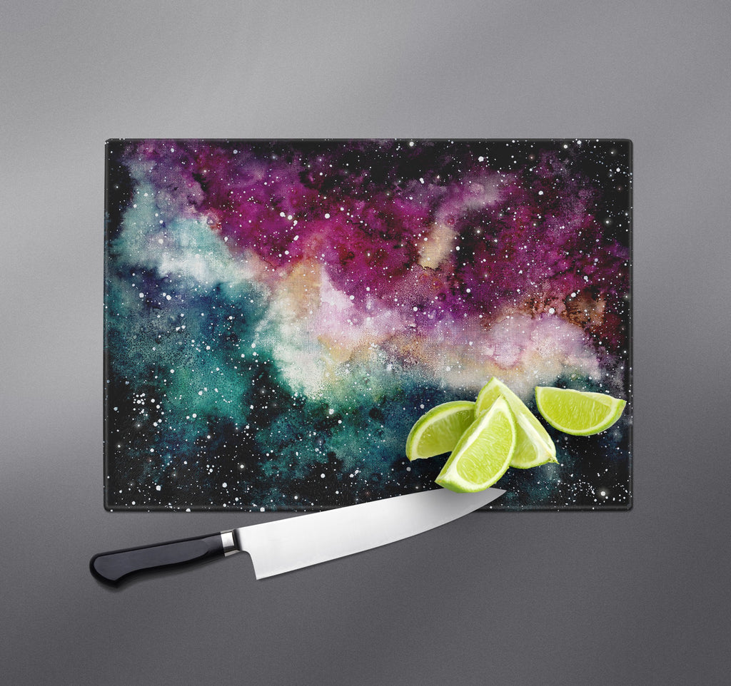 Watercolor Galaxy Cutting Boards