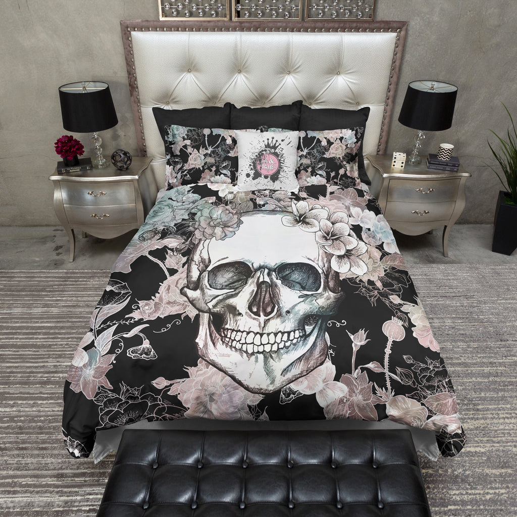 Mother Earth Skull and Flower Bedding Collection