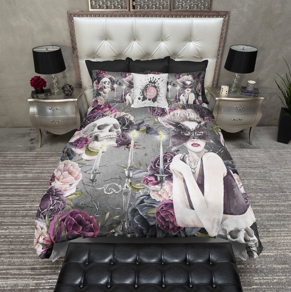 Mistress Bat Vampire Skull Bedding Collection