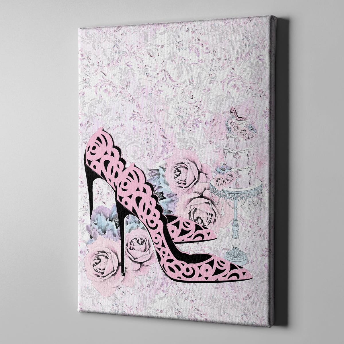 Marie Antoinette Inspired Baroque Fashion Gallery Wrapped Canvas – Ink ...