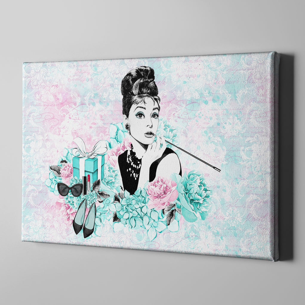 Breakfast at Tiffany Beauty and Fashion Gallery Wrapped Canvas