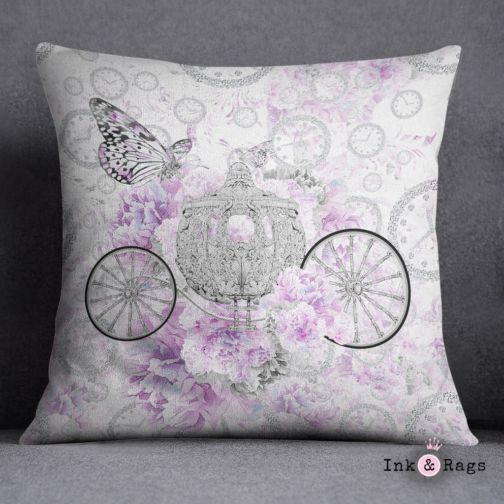 Cinderella Butterfly Fashion Decorative Throw and Pillow Cover Set