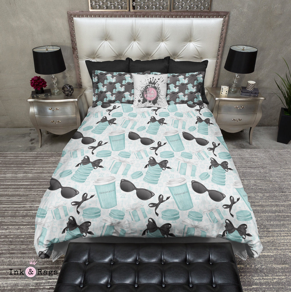 Happy Girls Coffee and Macarons with Tiffany Fashion Bedding Collection