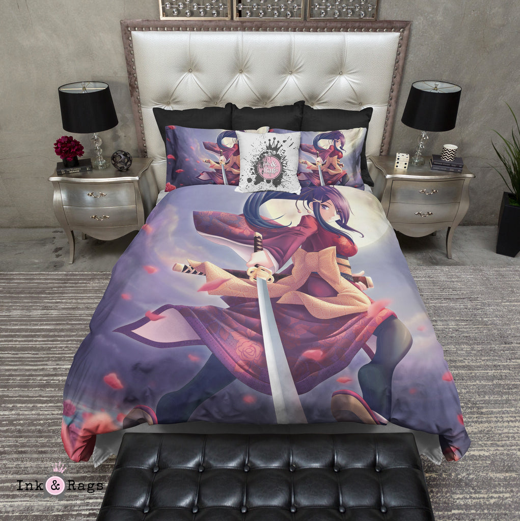 Rose Samurai Girl Anime Bedding Collection