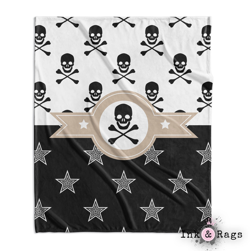 Texas Star Pirate Skull and Crossbone Crib and Toddler Bedding Collection
