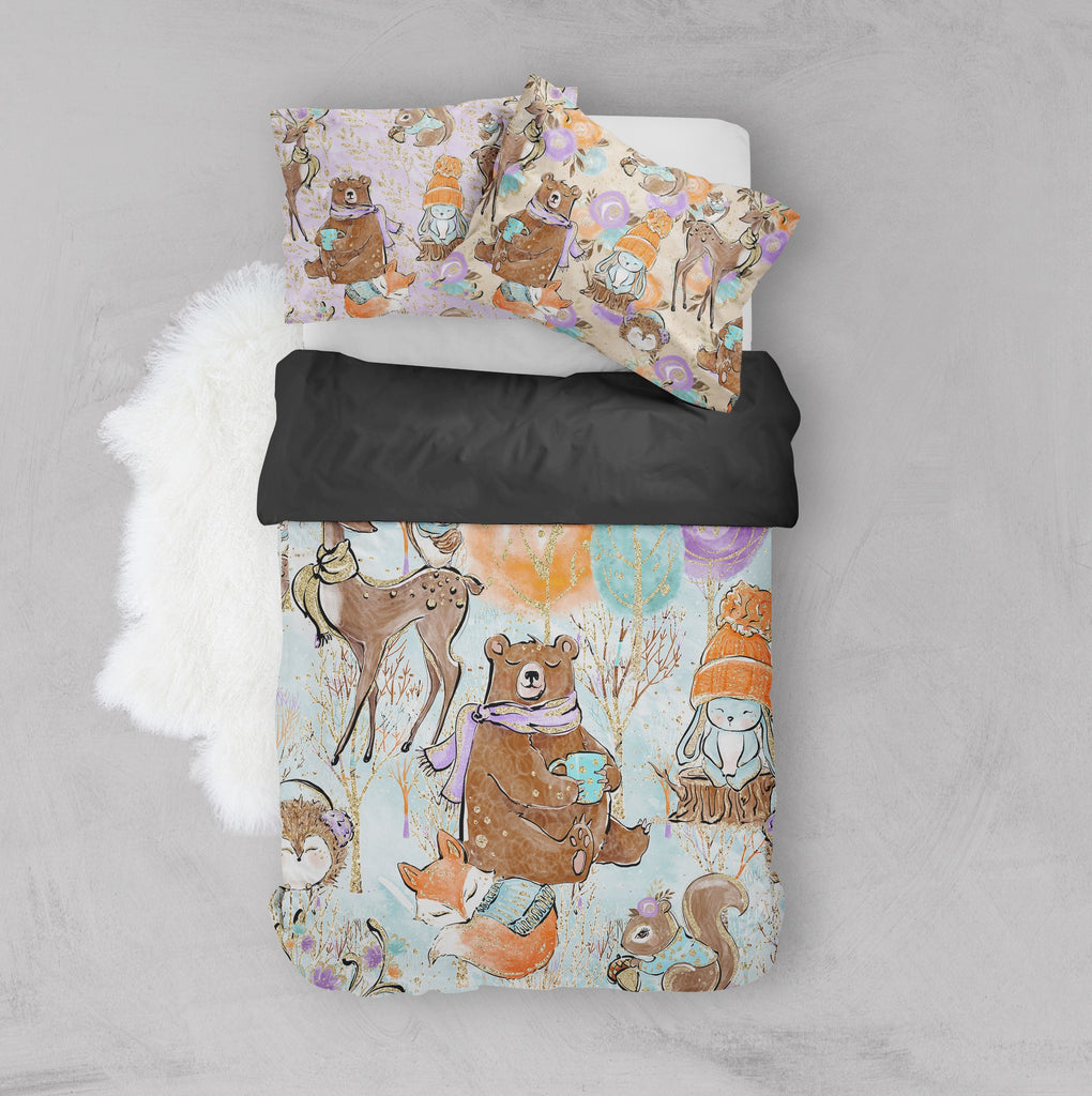 Winter Mornings Woodland Crib and Toddler Bedding Collection