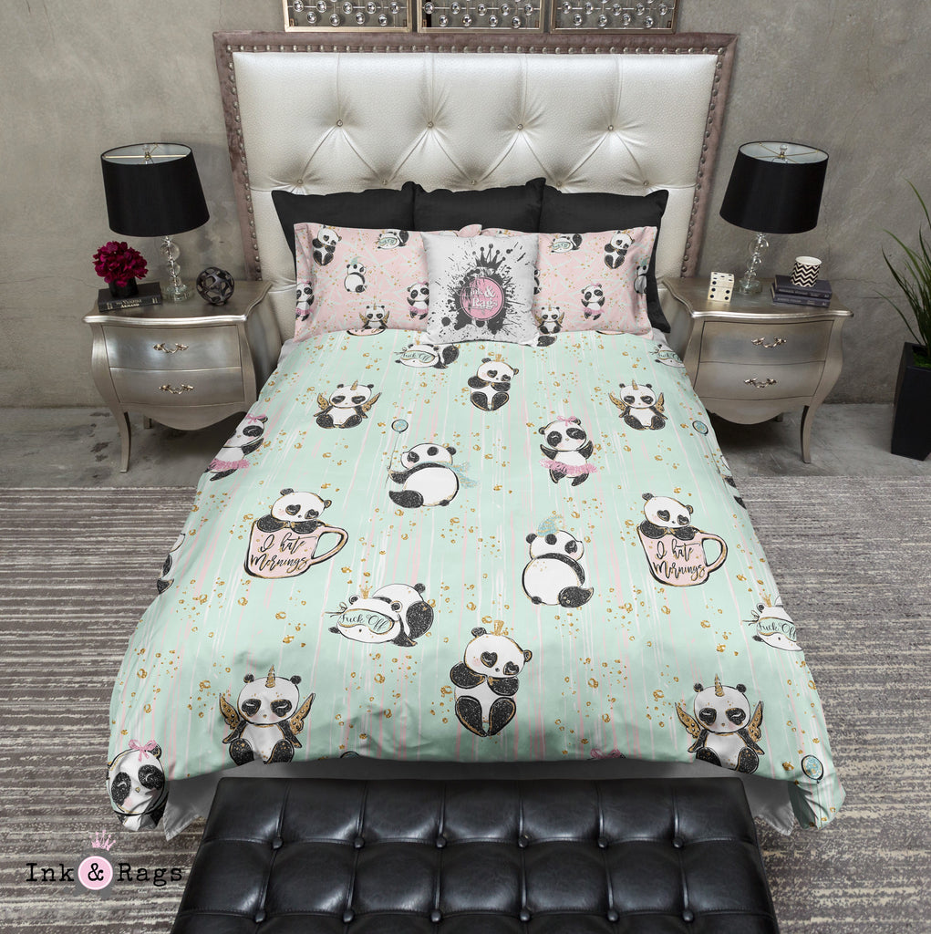 Not a Morning Panda ADULT Bedding Collection