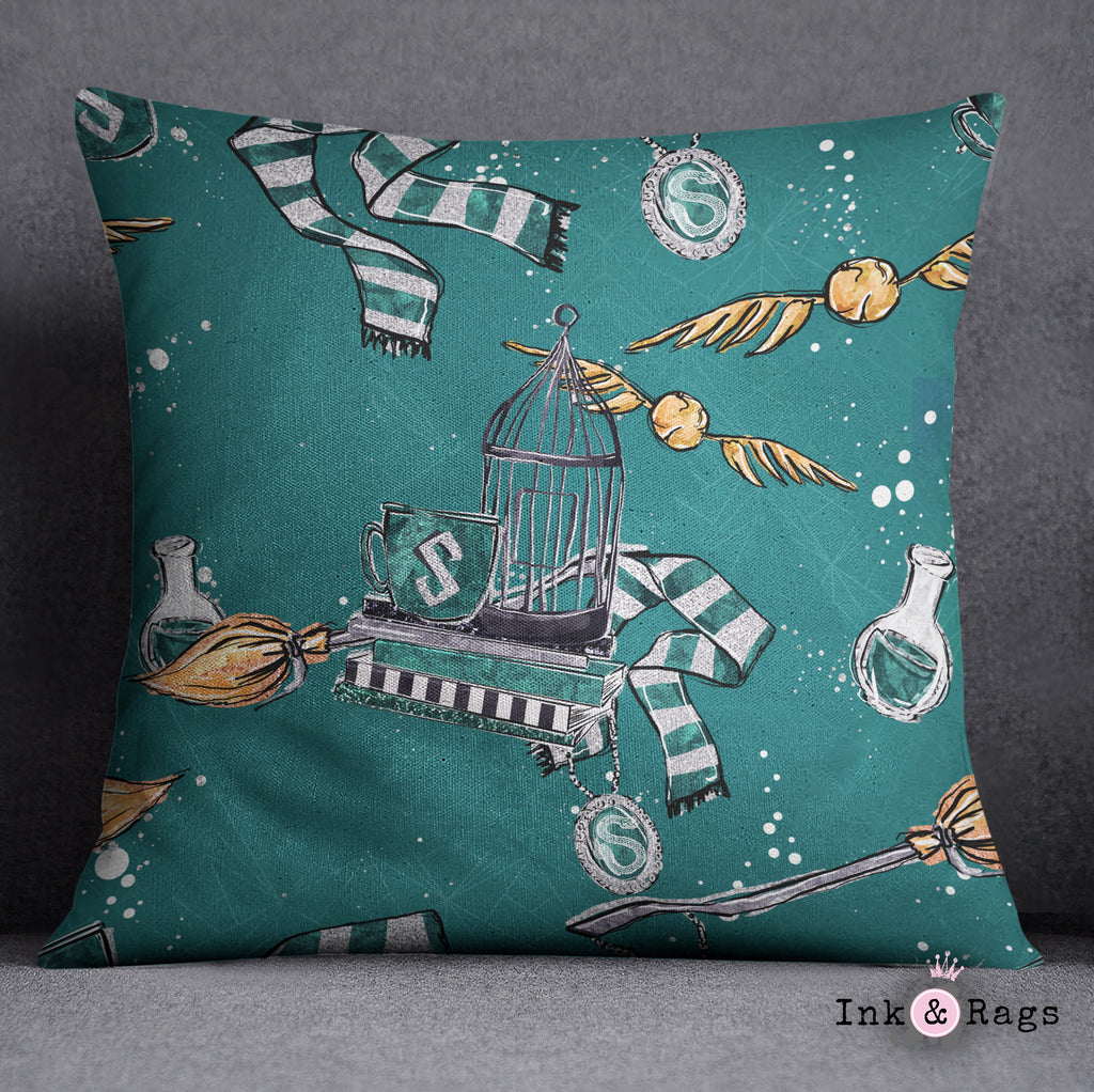 House of Slytherin Throw Pillow