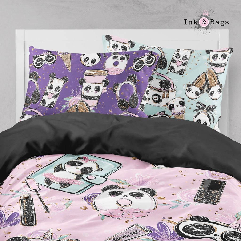 Panda Girl Fashion Big Kids Bedding