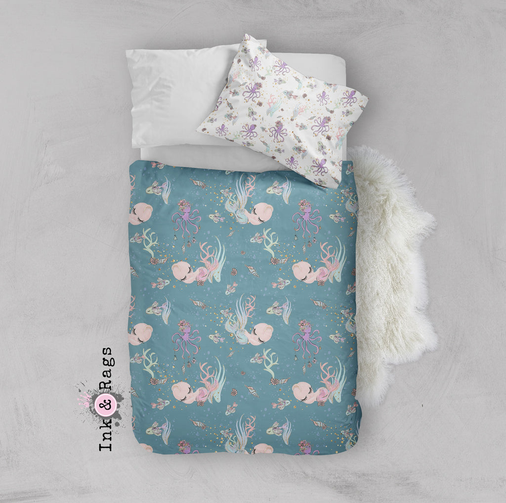 Baby Mermaid Dreams Crib and Toddler Bedding Collection