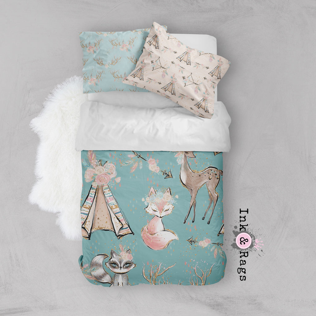 Boho Friends Arrow and Teepee Crib and Toddler Bedding Collection