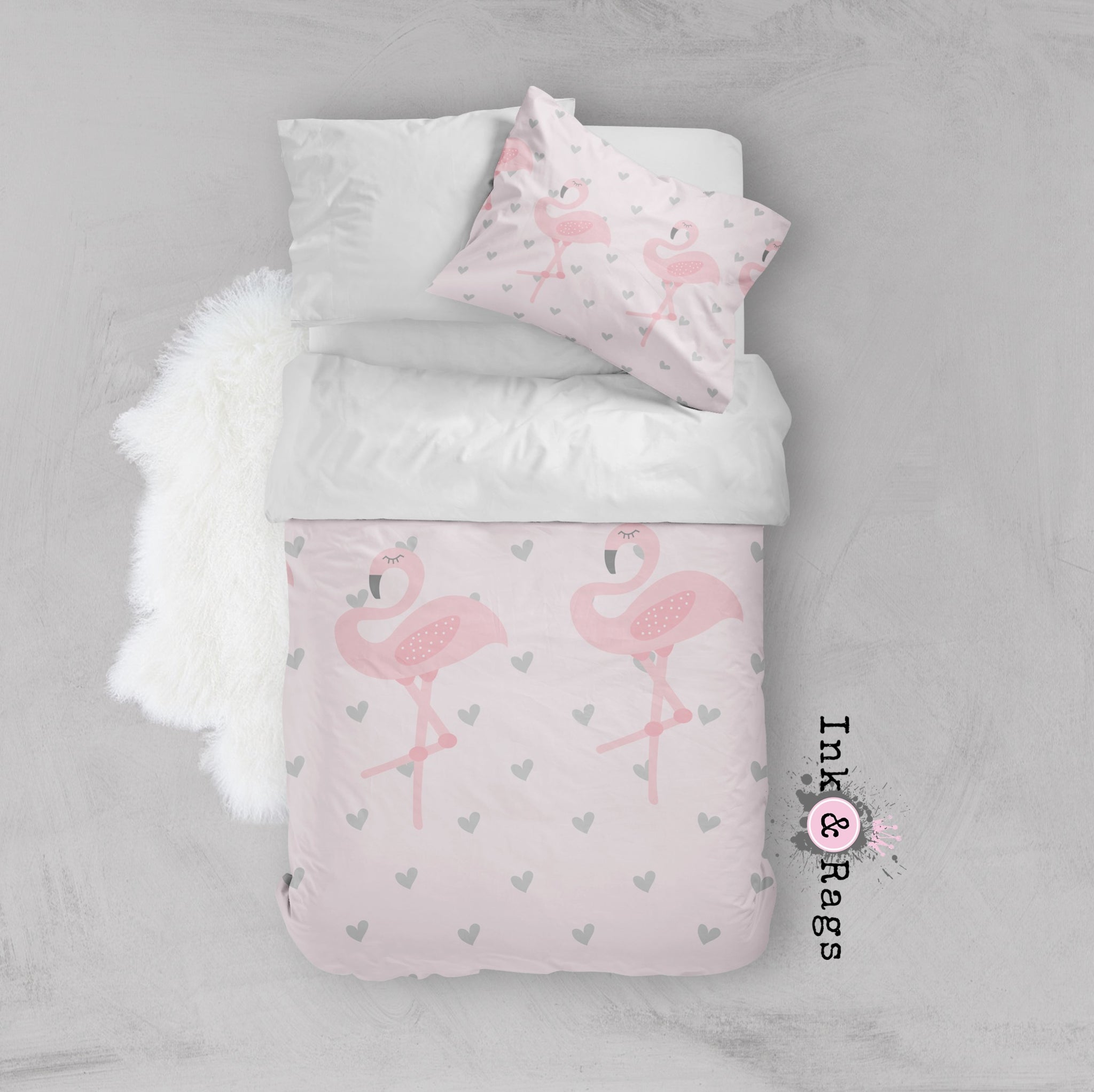 Flamingo cot sheets best sale