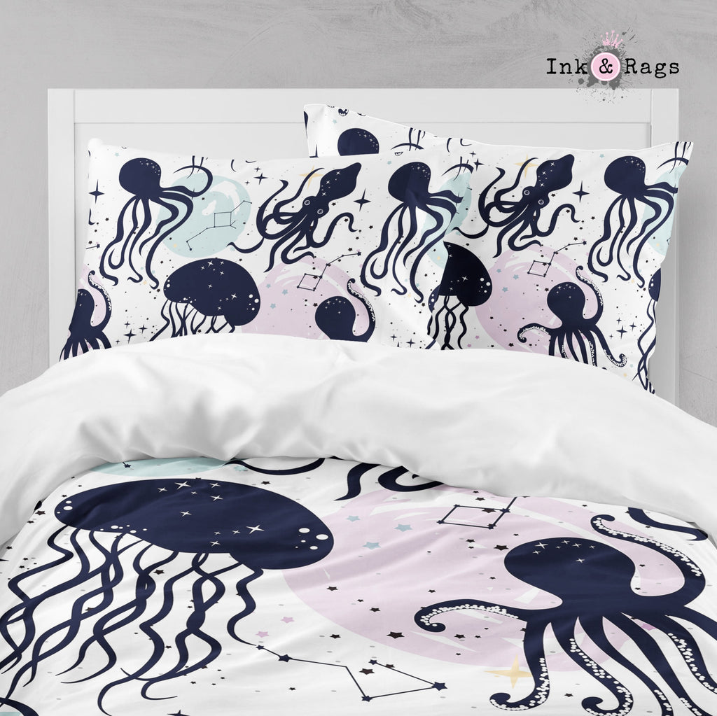 Cephalopods in Space Big Kids Bedding