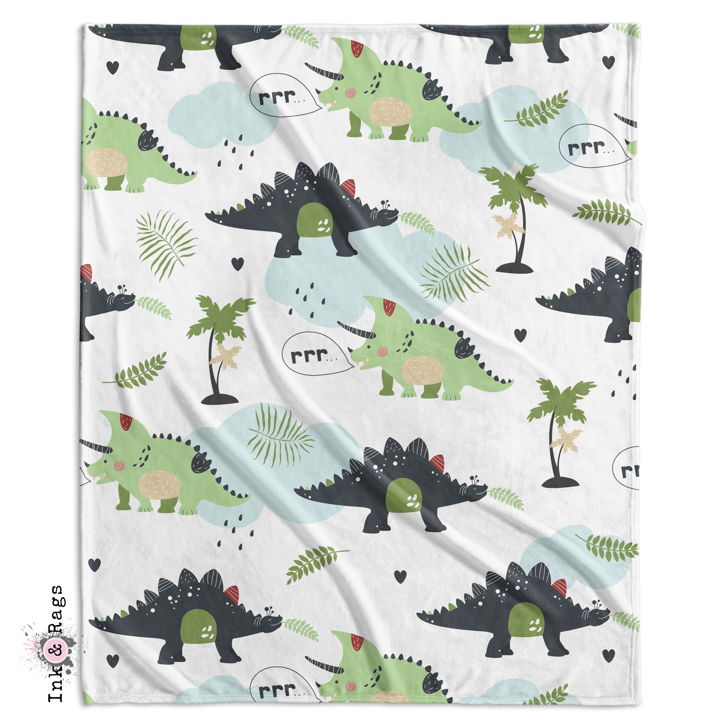 Wild Friends Dinosaur Crib and Toddler Bedding Collection – Ink and Rags