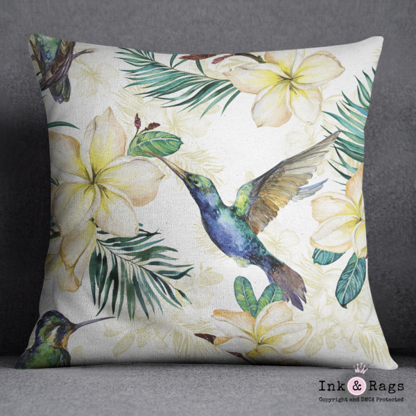 Hummingbird throw pillows deals