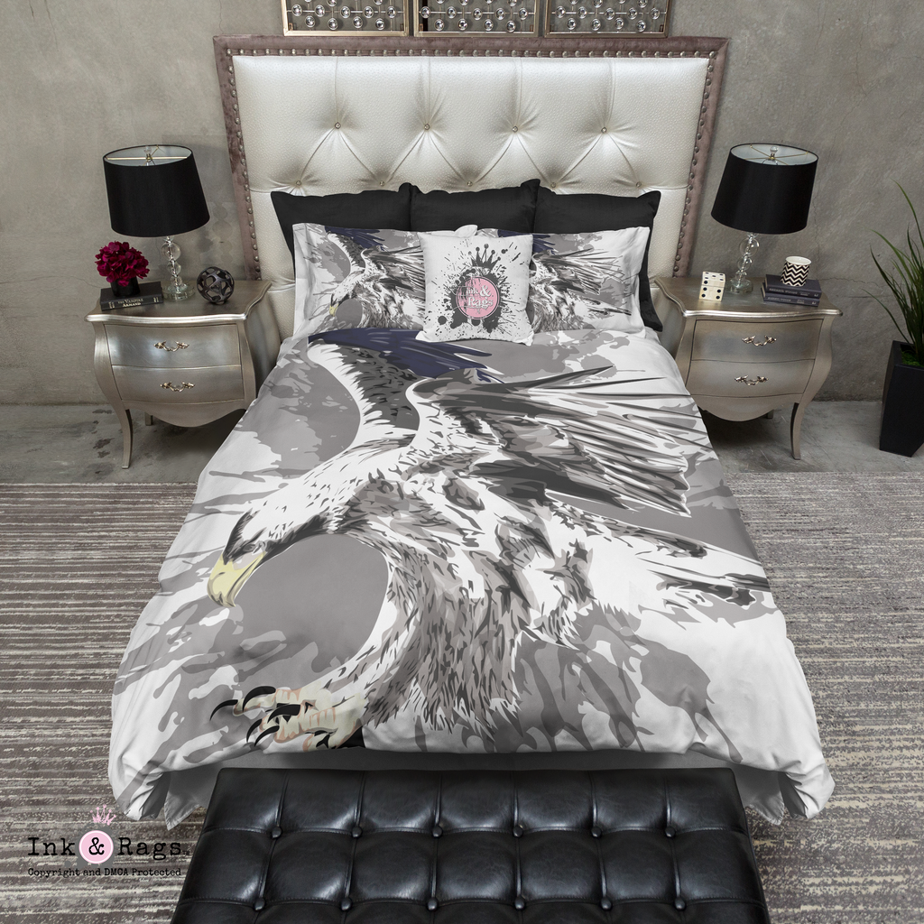 Blue Tipped Wing Eagle Bedding Collection