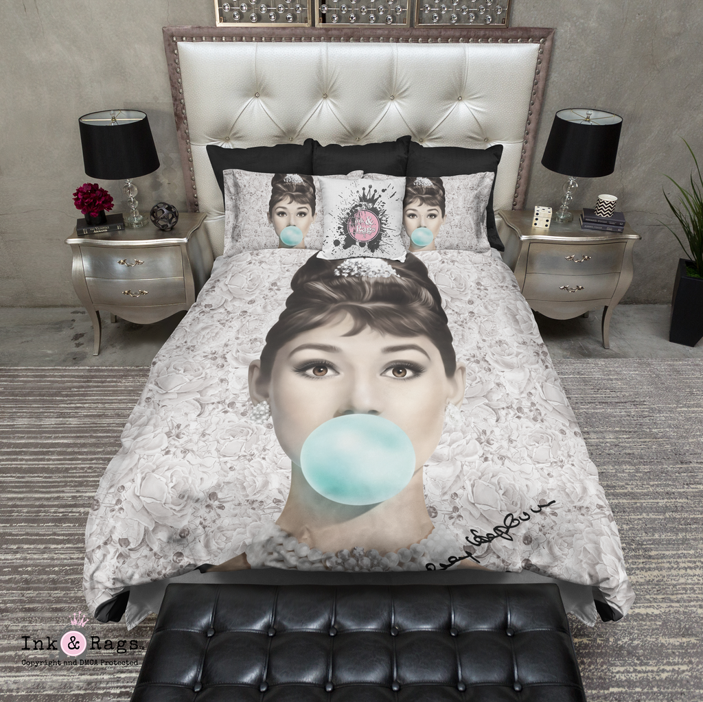 Beige Rose Audrey Hepburn Bubble Gum Bedding Collection