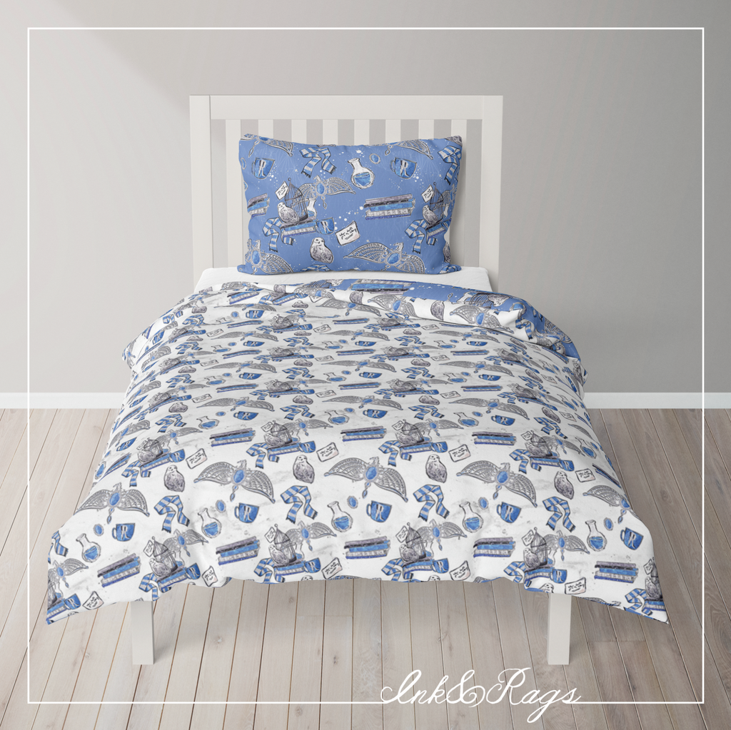 IN STOCK SAMPLE House of Ravenclaw REVERSIBLE - 3 Piece Twin Duvet Cover Set