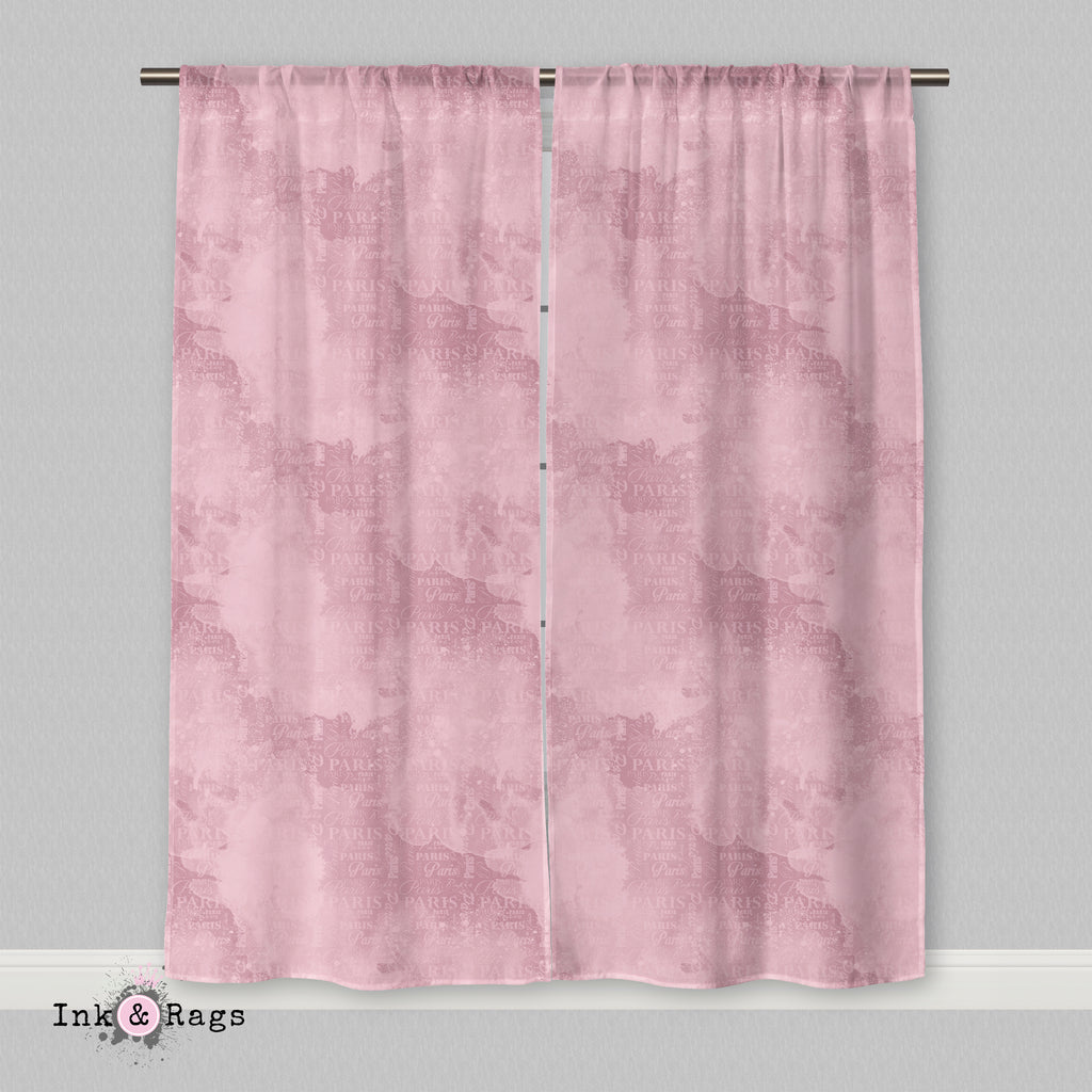 Paris Pink Shopping Spree Curtains